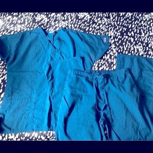 Cherokee Scrubs Small Caribbean Blue